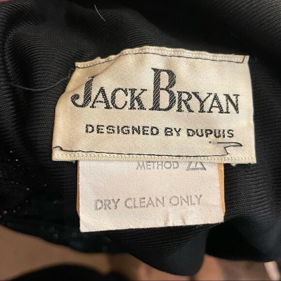 Vintage 60’s Jack Bryan Metallic High Neck Maxi Dress - Picture 6 of 9